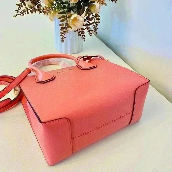 Michael Kors purse Mercer messenger crossbody bag grapefruit - Picture 6 of 9